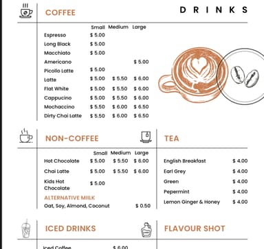 Raha Menu Vendor Profile | Raha Espresso Bar